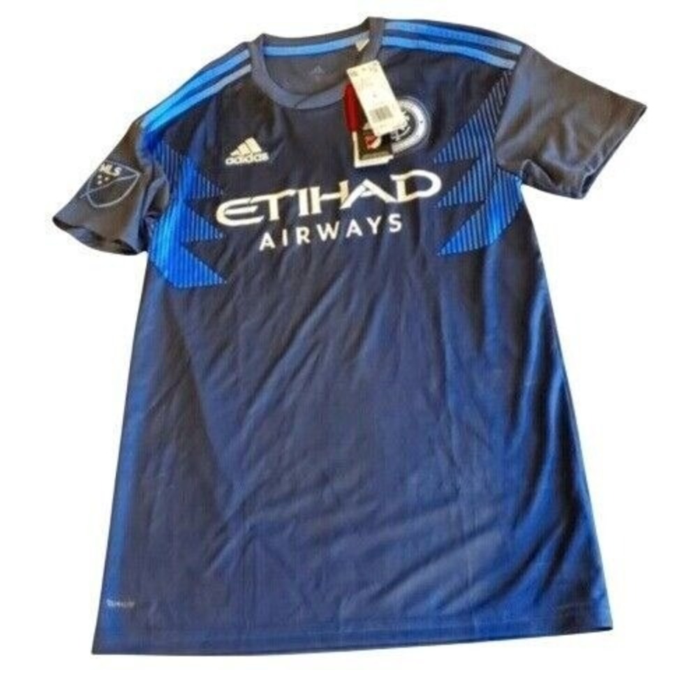 Adidas 2018 NYC‎ Football Club Jersey Etihad Airways MLS Soccer Shirt S NWT - Picture 4 of 7